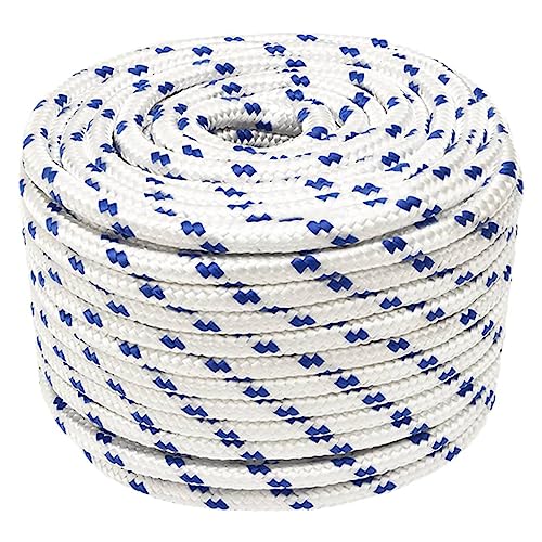 Corde de levage blanche 12 mm en polypropylène de 100m pour ancrage navire