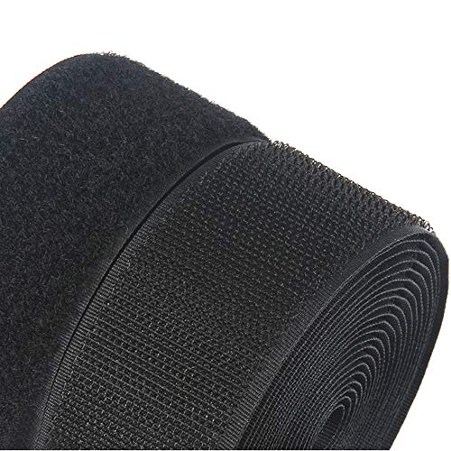 Sew on Hook and Loop Strips Fastening Nylon Fabric Tape 1in X 11yd Non-Adhesive Back Nylon Strips Fabric Fastener Industrial Strength Interlocking Tape