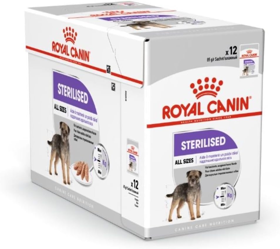 Royal Canin Sterilised Loaf Wet Dog Food Pouches 48 x 85g