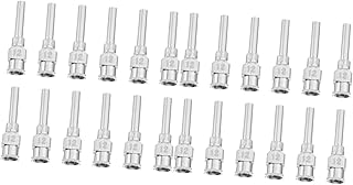 SOLUSTRE 24 Pcs Stainless Steel Needle Stainless Steel Precision Blunt Tip Dispensing Needle Kit Stainless Steel Dispensing Needle Luer Slips Needle Dispenser Needle Print Plastic Needle