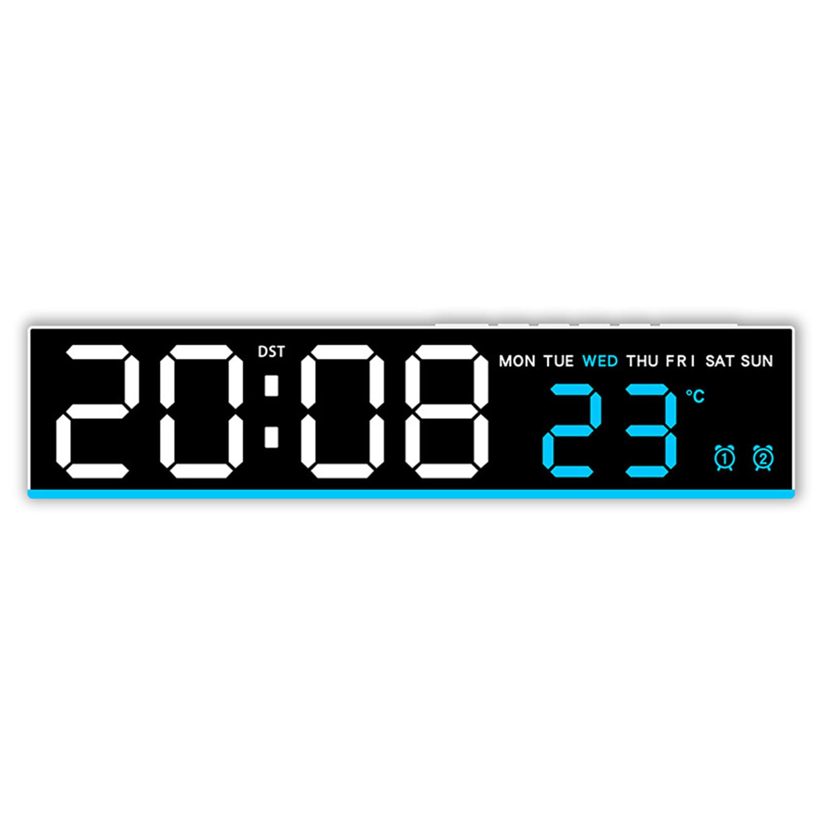 Hsyzygian Multifunctional Digital Alarm Clock Featuring Touch Control and Soft LED Nightlight Alarm Clock Bedlight