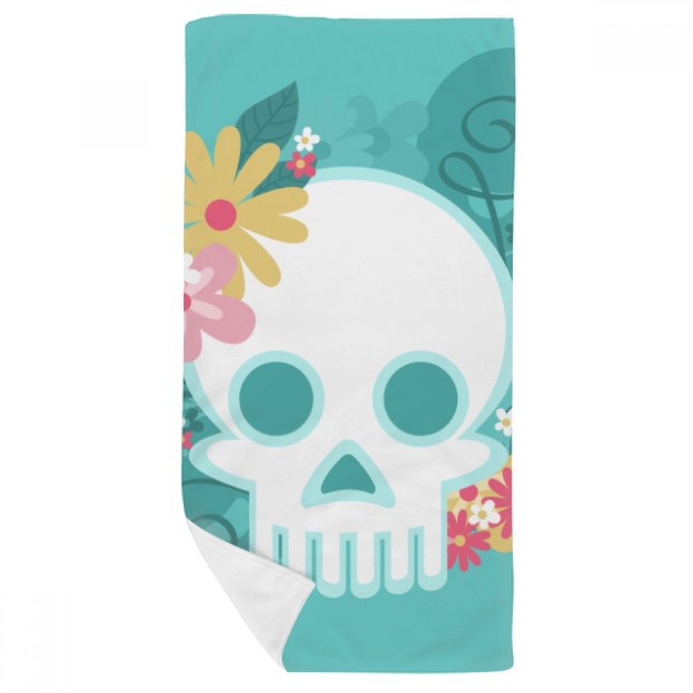 Serviette Mexique Undead crâne 35x70cm multicolore douce