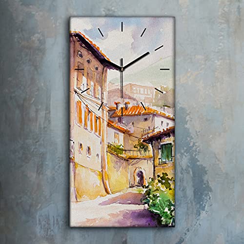 Horloge sur Toile Silencieuse sans Tic-Tac Tableau Mural 30x60 - 3