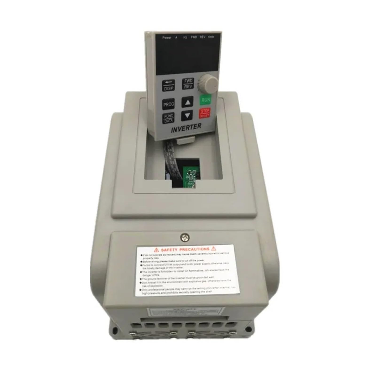 2RD58I8PM VFD Inverter 1.5KW/2.2KW/4KW/5.5KW Frequency Converter AT1 3P-220V Output Motor Speed Control(2.2KW 220V(white))