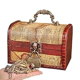 Matériau sélectionné : gardez vos effets personnels en sécurité avec ce coffre en bois de haute qualité avec une carte en cuir imprimée avec des motifs durables et clairs. Le design vintage ajoute une touche de charme et en fait un ajout élégant non seulement à votre maison mais aussi à votre entreprise.