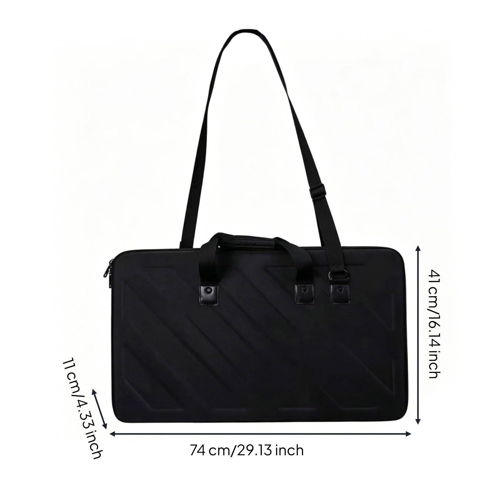 LOVIVER Custodia per Controller Dj Borsa Rigida Valigetta Astuccio Case Compatibile con Controller a Due Canali Protezione Antiurto E Antigraffio Materiale, 74 41 11CM Con Tracolla