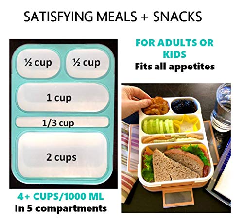 Kinsho 7U-5V5B-I5P1 Bento Box For Adults Kids Lunches thumb #2