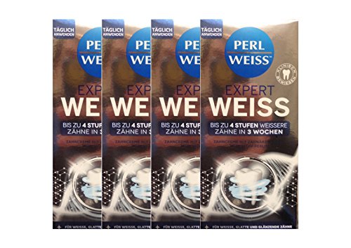 Dentifrices Expert ZC Weiss PERLWEISS lot de 4 hygiène dentaire et sourire éclatant