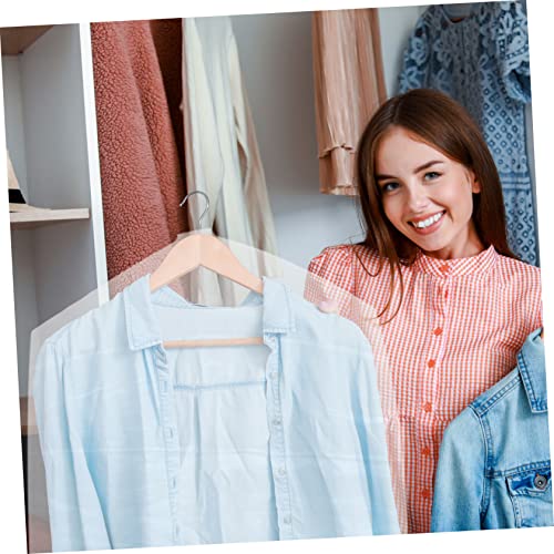 Mobestech 10pcs Dustproof Jacket Hanging Garment Bags Clothing Covers Dry Cleaning Suit Bags Easy to Identify Decorative Design Home Storage3