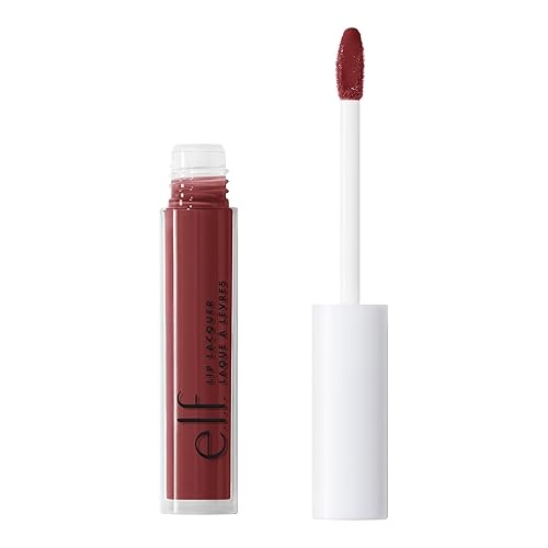 elf Laca de labios nutritiva no pegajosa brillo de labios ultra brillante con color transparente infundido con vitaminas A y E vegano y libre de