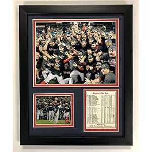 Boston Red Sox 2018 MLB World Series Champions Collectible – Framed Photo Collage Wall Art Decor – 12″x15″ – Legends Never Die