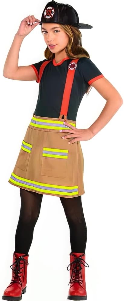 Party City 8405456 Wild Firefighter Girl Costume XLarge (14-16) - 1 Pc, Multicolor