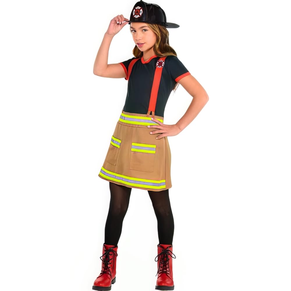 Party City 8405456 Wild Firefighter Girl Costume XLarge (14-16) - 1 Pc, Multicolor