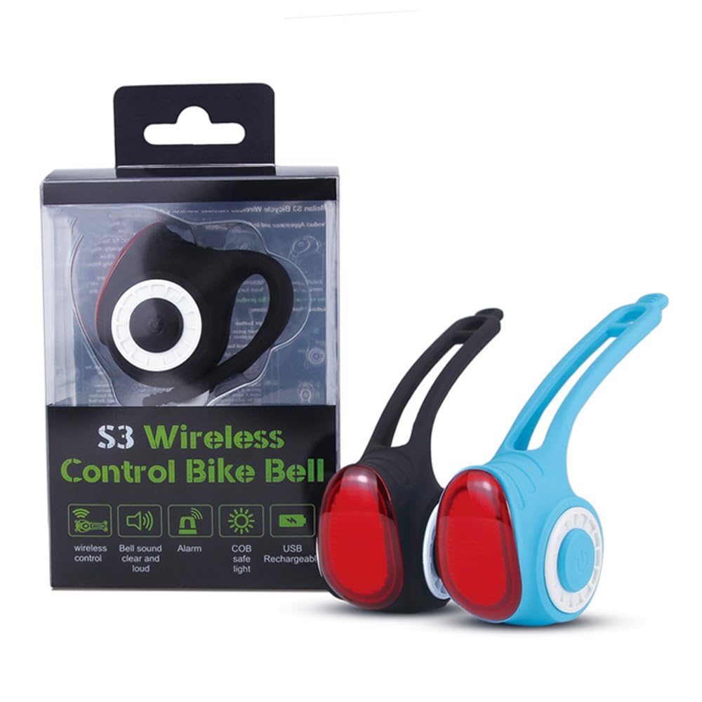S3 Bike Bicicletta Fanale Posteriore Telecomando Campana Elettrica Corno Antifurto Allarme MTB Road Cyling Bicicletta Campana Elettrica