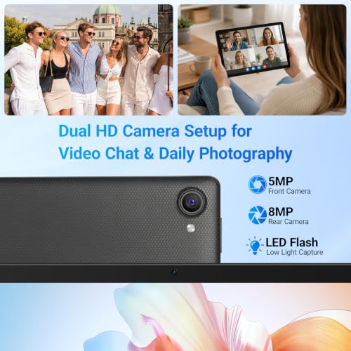 Image of Jeazans Tablet, 10.1 inch Android 16 Tablet, 20GB RAM 64GB ROM 1TB Expand, 6000mAh Battery, Dual 5MP+8MP Camera, 1280x800 IPS HD Touchscreen, Widevine L1, Wi-Fi 6 BT 5.4 GMS Certified, Face Unlock
