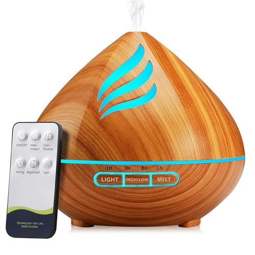 Essential Oil Scent Diffuser: 500ML Aroma Diffuser...