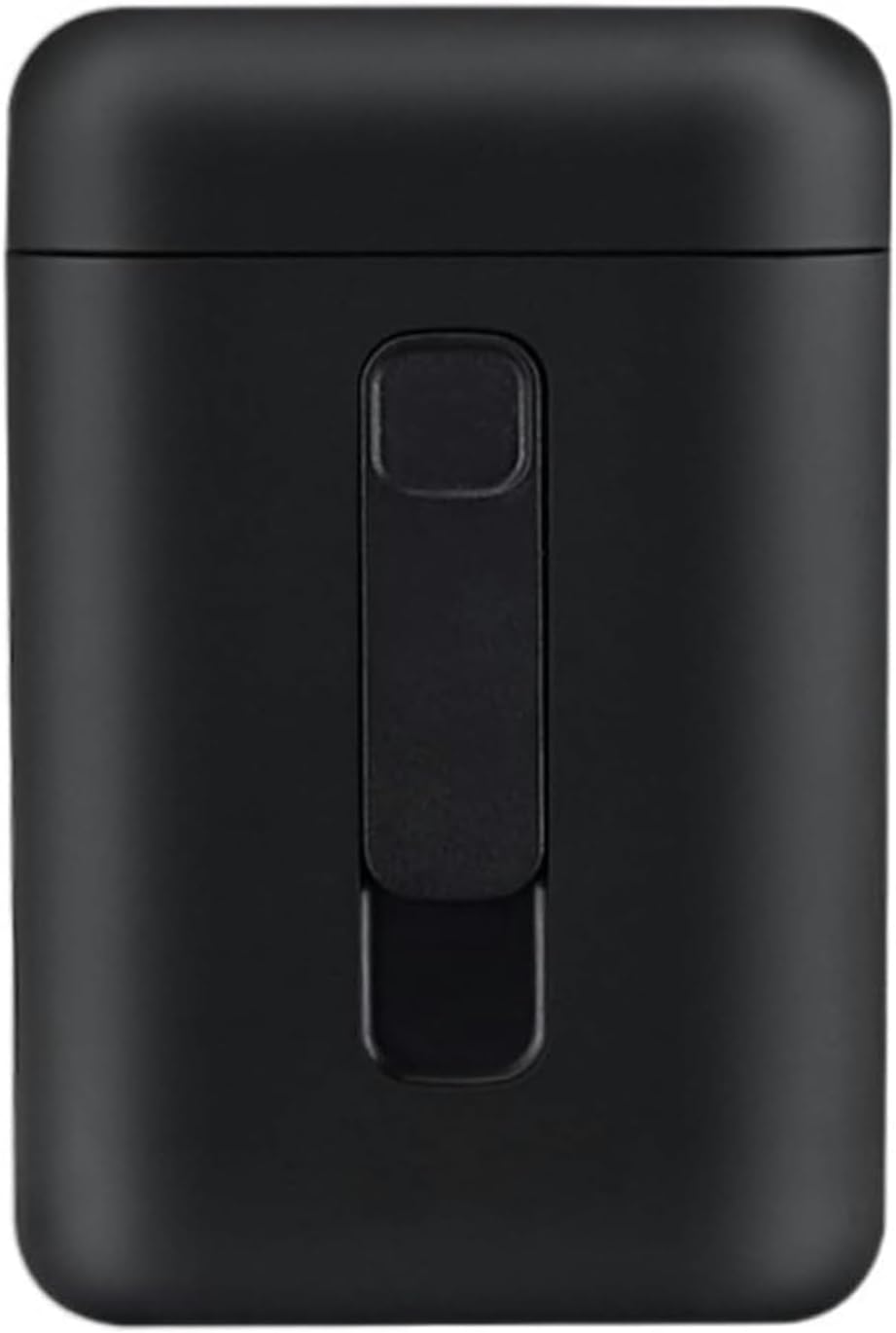 Cigarette Case with Flameless Lighter - Windproof Arc Lighter, Holds 20 Cigarettes, Portable Metal Storage Box(Black)