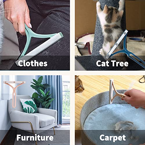 Mollypaws Dog Hair Remover For Couch, Cat Fur Removal Tool For Furniture, Pet Hair Remover Cleaner Brush For Clothes, Carpet, Bedding, Car, Reusable Scraper For Dog Hair/Lint Cleaning, (6 Pack) #TOP4