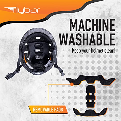 Flybar Kids Bike Helmet - Dual Certified Adjustable Dial, Skateboard Helmet, Roller Skating, Pogo, Electric Scooter, Snowboard, Youth And Toddler Helmet, Boys & Girls 3-14 (Orange,M) #TOP5