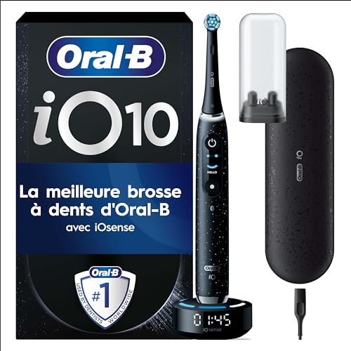 Oral-B iO 10 Brosse À Dents Électrique Noire Pour Adultes,