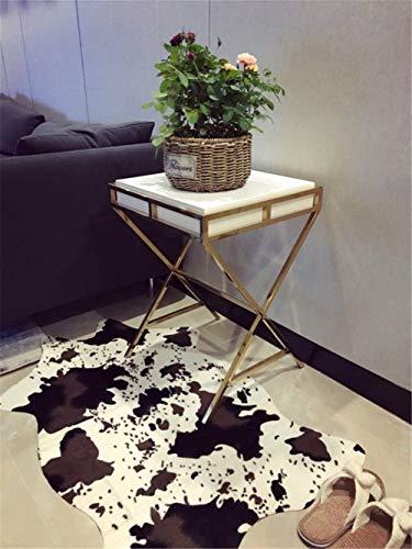 Cut Cow Print Rug 3.6X2.5 Feet Faux Cow Hide Rug Animal Printed Area Rug Nice Carpet For Home Decorating Kids Room 29.5" W X 43.3" L #TOP6
