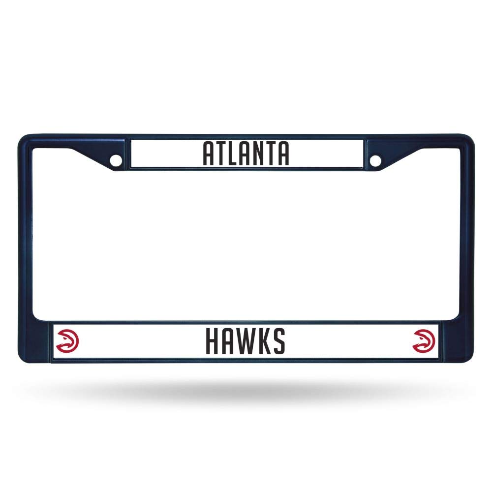 Rico Industries NBA Hawks - ATL Chrome Frame, Navy, 15 x 8, Logo Color