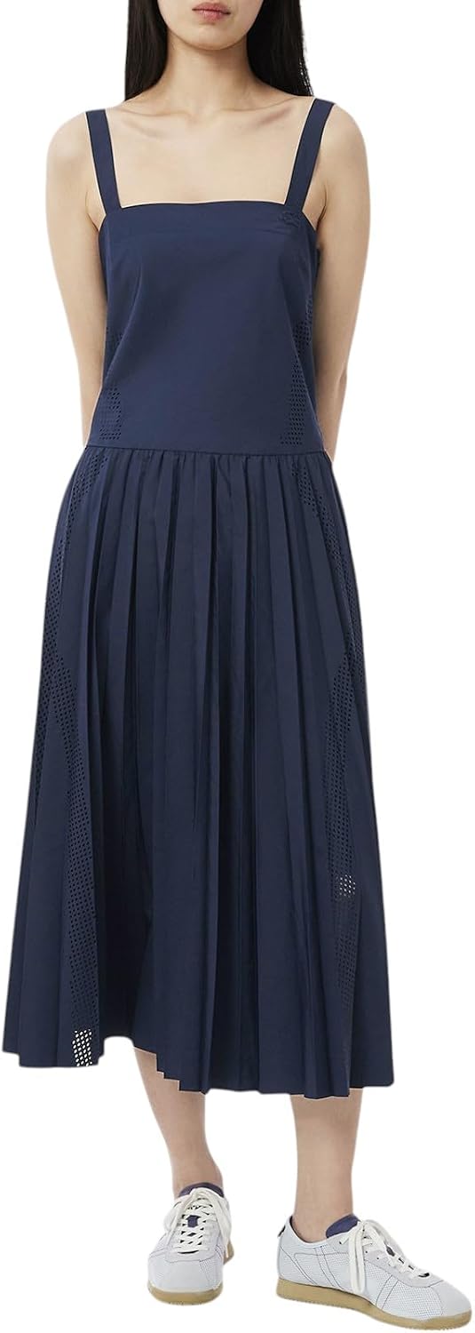 Lacoste Women's Long Pleated Strap Dress
