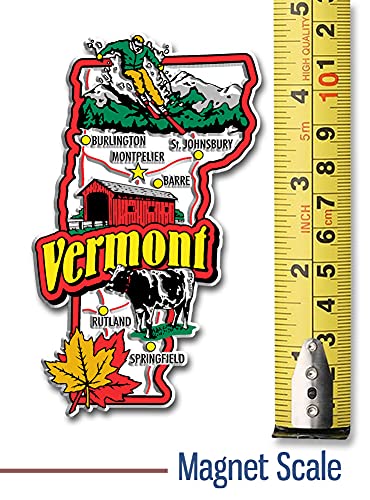 Imán Jumbo Estado Vermont de Caucho Clásico 2.7 x 4.5 in miniatura 2