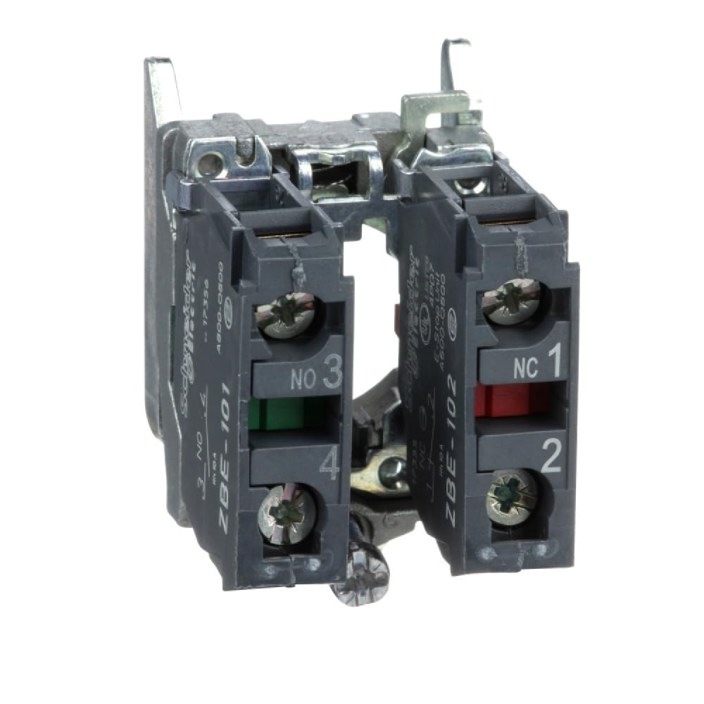 Schneider Electric - Single Contact Block with Mounting Collar for