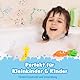 Tub Works® Badestifte Badespielzeug, 12 Stifte | Ungiftige, abwaschbare Badewannenstifte für Kleinkinder & Kinder | Malt klar auf nassen & trockenen Wannenwänden | Sechseck-Griff-Badewannenmalstifte