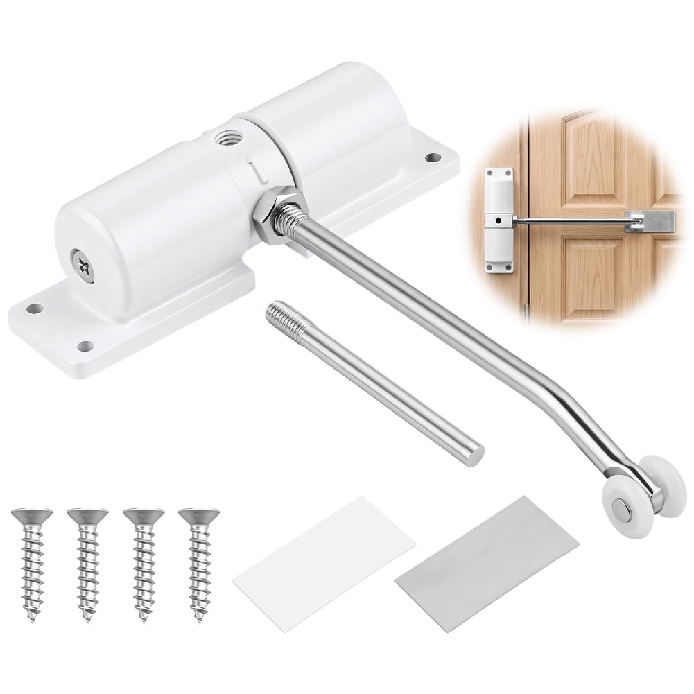 APXEL Spring Door Closer, 1pc Adjustable Safety Automatic Door Closer