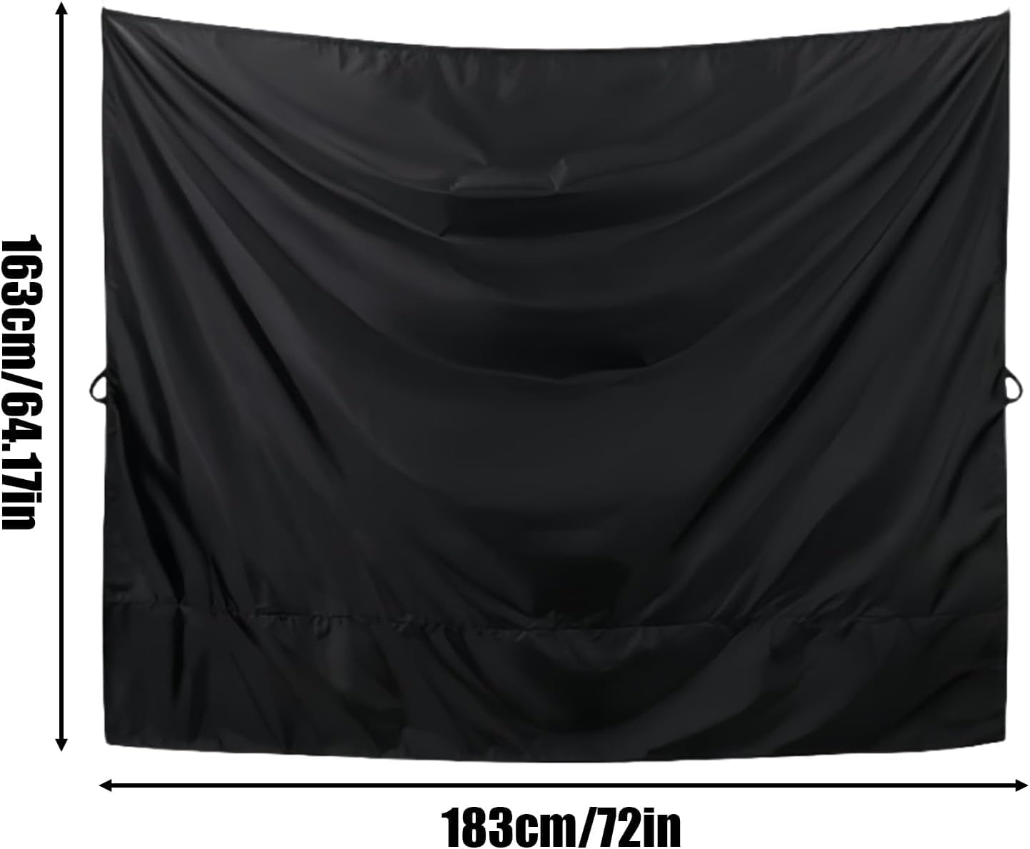 Rear Door Shower Curtain RV Rear Door Camping Privacy Curtain with 4 Magnetic Hooks, Outdoor Shower Van Window Shade for Family Travel and Camping 183x163 Cm