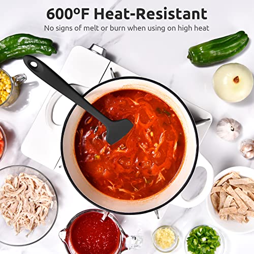 Image of U-Taste Silicone Large Spatula, 600ºF High Temp Bowl Scraper, 11.38 inch, Black
