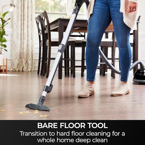 Image of Kenmore BC3006 400 Series Pet Friendly Lightweight Bagged Canister Vacuum Cleaner 2-Motor Design with Hair Eliminator Brushroll, HEPA Filter, LED Headlight, Extended Wand and Auto Cord Rewind