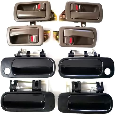 Poignée De Porte Extérieure Droite Et Gauche Pour Toyota T100 1993-1998 - Jeu Complet Noir
