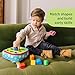 Melissa & Doug K's Kids Take-Along Shape Sorter Baby Toy with 2-Sided Activity Bag and 9 Textured Shape Blocks Sensory Toys, Travel Shape Sorter Toys for Toddlers and Infants