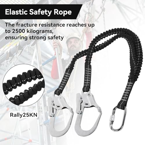 Corde de sécurité antichute pour l'extérieur extensible de 80 à 140 cm HERCHR