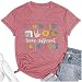 Teacher Shirts for Women Autism Speech Therapy T-Shirt Special Education Mental Health Teacher T-Shirt SLP Graphic Tee Top Pink S