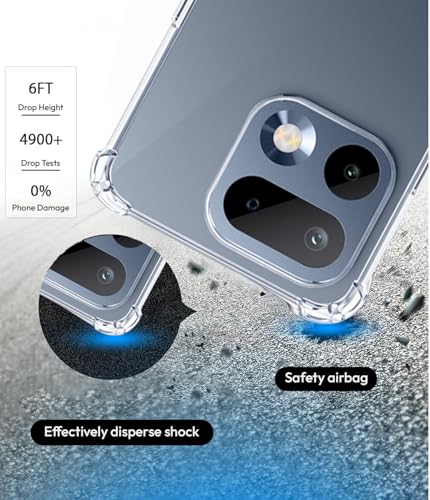 Image of KAPAVER Essential Back Cover Case Compatible with Realme 16 Pro - Clear (PC+TPU) (Realme 16 Pro - Clear)