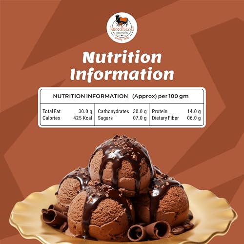 Image of Kamdhenu Gauveda Chocolate Ice Cream Mix Powder 150g - Instant Homemade Chocolate Ice Cream Premix | No Machine Needed | Eggless & 100% Vegetarian | Makes 500ml+ Soft Serve, Milkshake & Frozen Treat