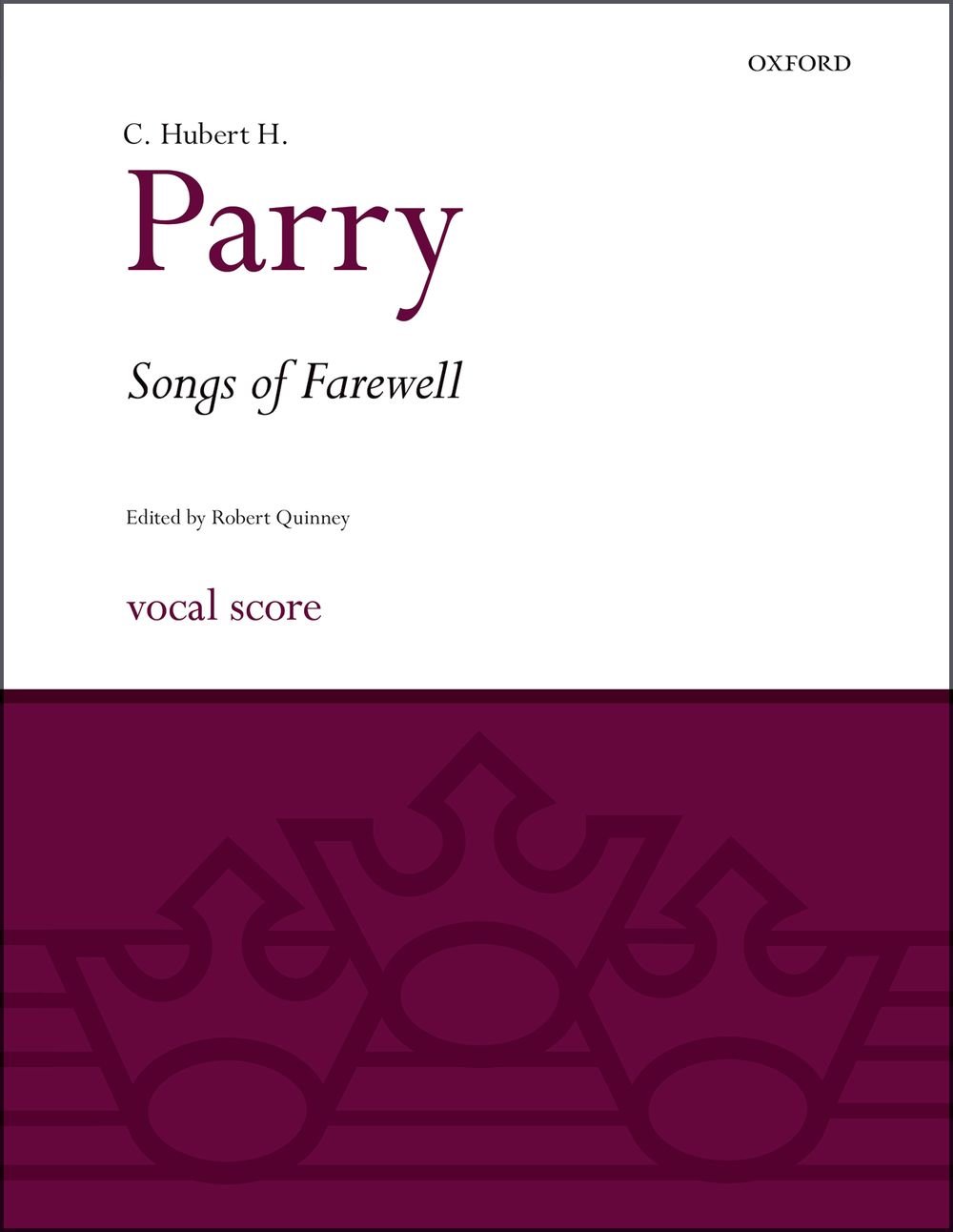 Songs of Farewell: Vocal score