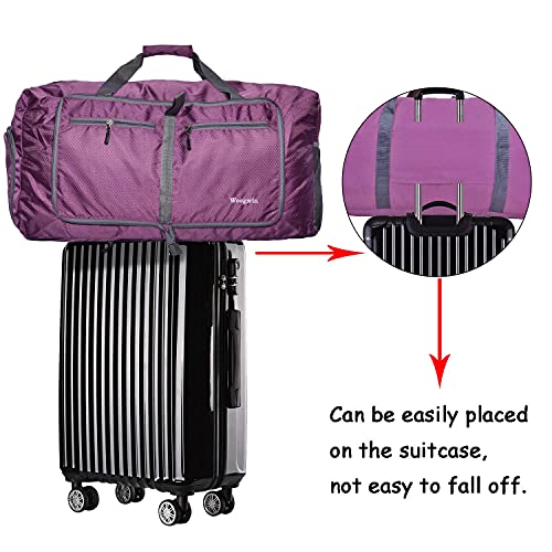 Woogwin 007WG Travel Duffel Bag Large Foldable Waterproof Overnight Bag thumb #2
