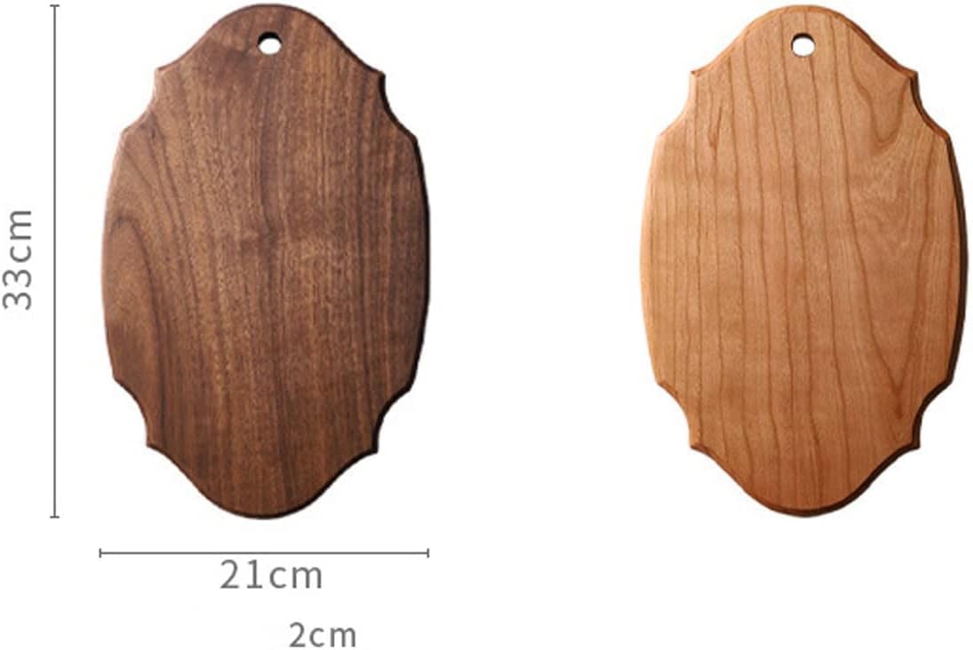 Vintage Lace Wooden Cutting Board – Black Walnut & Cherry Wood Steak Bread Tray, Decorative Serving Board, 2cm Thick