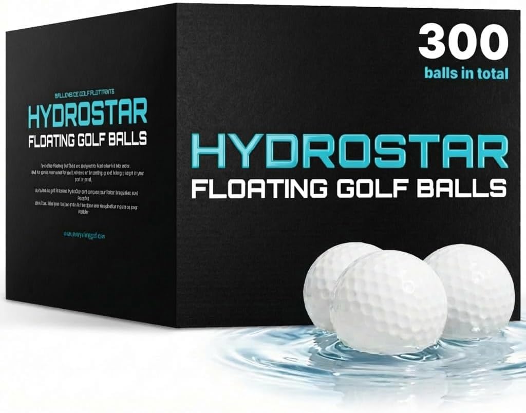HydroStar Floating Golf Balls – Lightweight Golf Balls for Water Hazards & Pool Practice - Golf Balls That Float in Water
