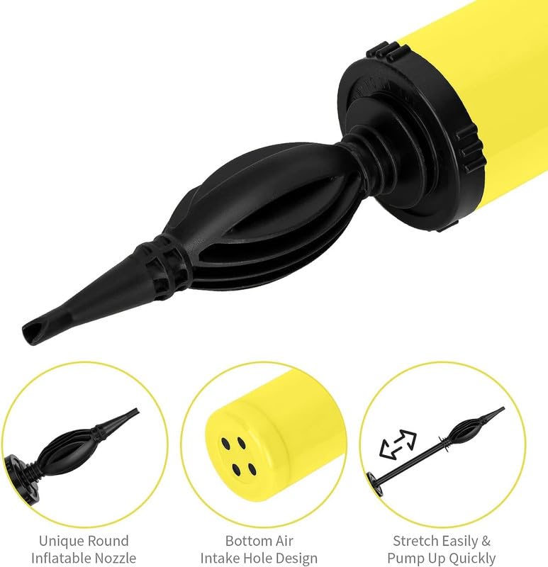 Image of Manual Balloon Hand Pump - 1 Pc Air Pump For Balloon | Air Balloon Pump | Balloon Air Pump | Hand Balloon Pump | Balloon Blower | Balloon Inflator Pump For Latex Foil, Helium Air Balloon