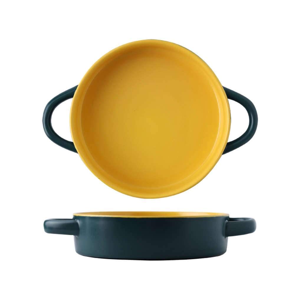 Bols à soupe en porcelaine fine de chine 900 ml avec double poignée thermorésistante