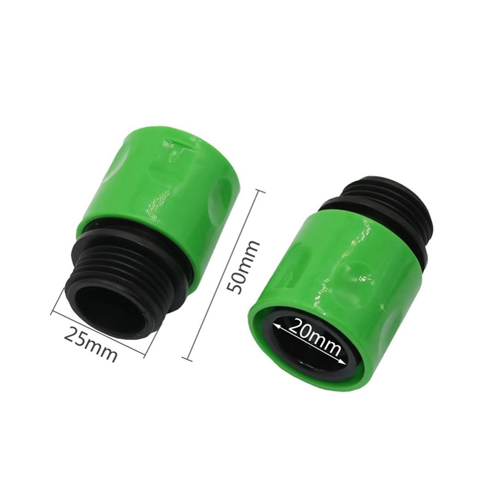 Hose Connector Adapter 1 Pc 3/4" Extral Threaded 2-Way Manifold, with Valve, with Quick Connector, Garden Irrigation and Agricultural Faucet Accessories/Black