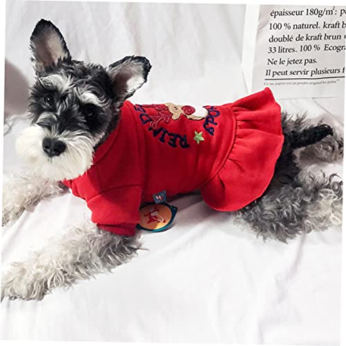 NOLITOY 1Pc Moletom Vermelho Roupas Para Animais De Estimação Suéter Verde Vestidos Para Inverno De
