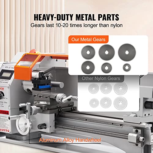 Vevor MINI METAL LATHE MACHINE 7 X 16 Mini Metal Lathe Machine, 7'' X 16'', 800W Precision Benchtop Power Metal Lathe thumb #4