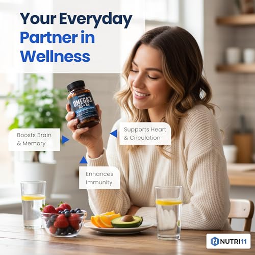 Nutri11 Omega-3 Fish Oil with D3, K2 & Astaxanthin